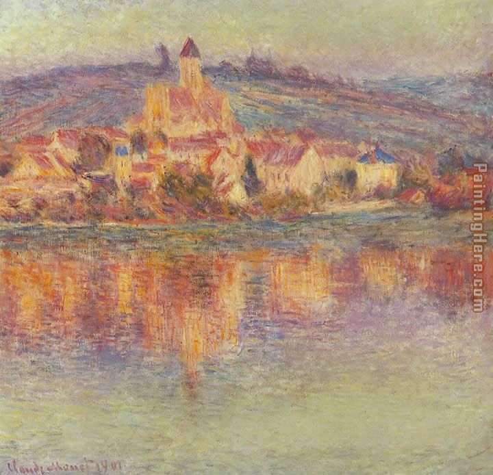 Vetheuil at Sunset